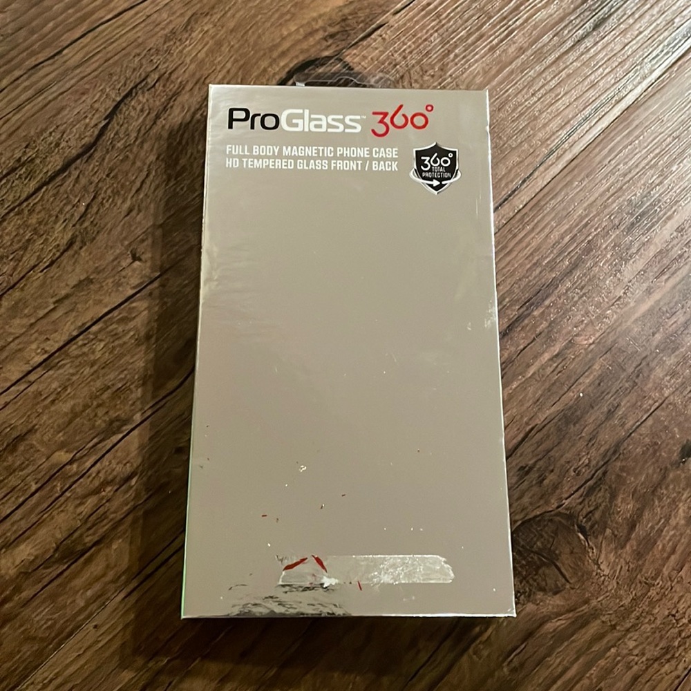 Magnetic tempered glass phone case